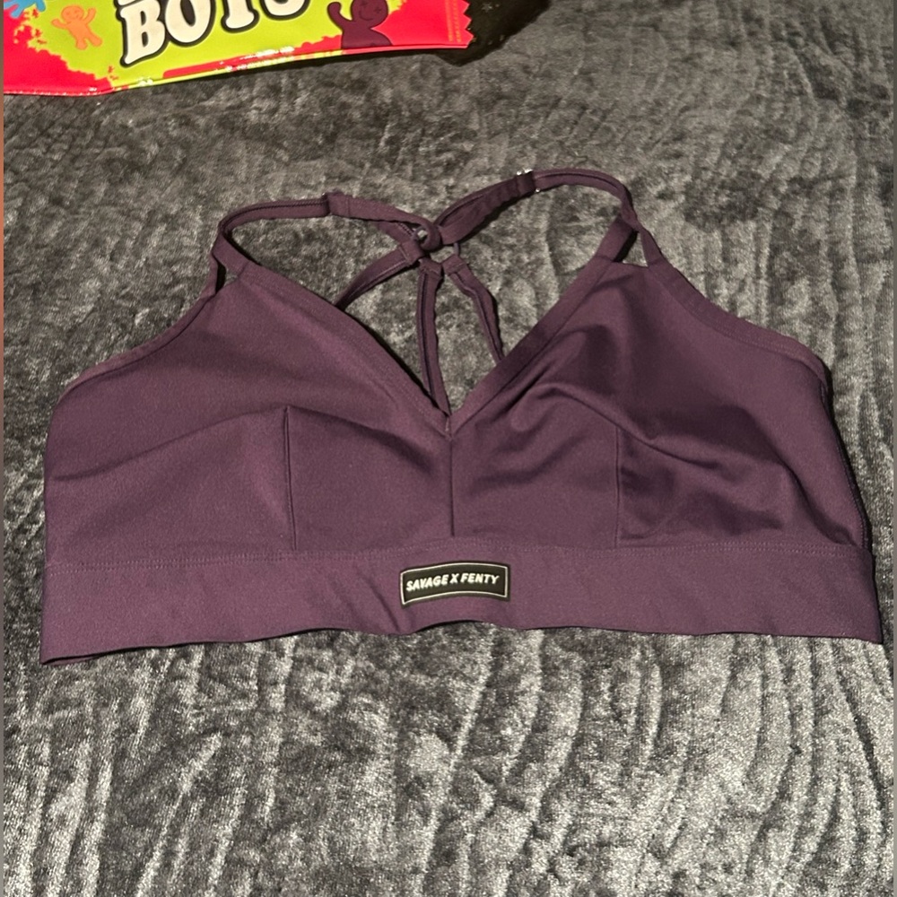🎁Savage X Fenty Deep Purple Activewear Top